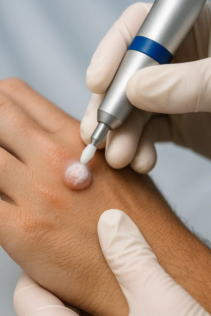 example of wart removal Norbiton using cryopen