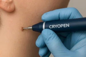 Person receiving skin tag removal Norbiton