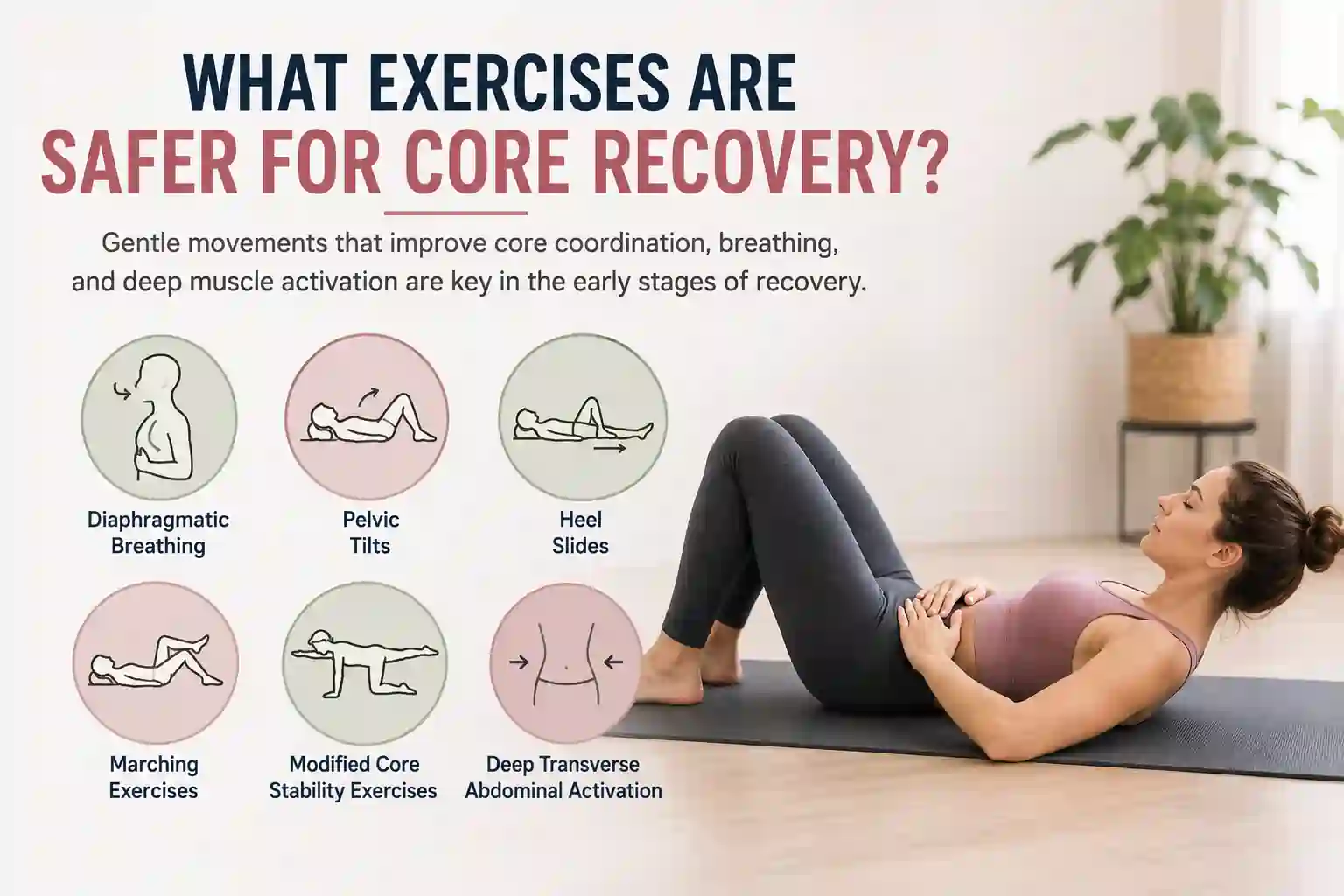 Which exercises may help diastasis recti Norbiton?